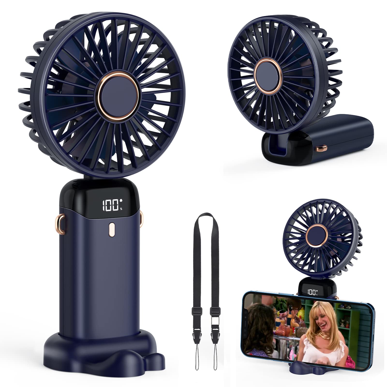 Portable Blender Usb Rechargeable - Ventilatore elettrico Condizionatore d'aria portatile Mini