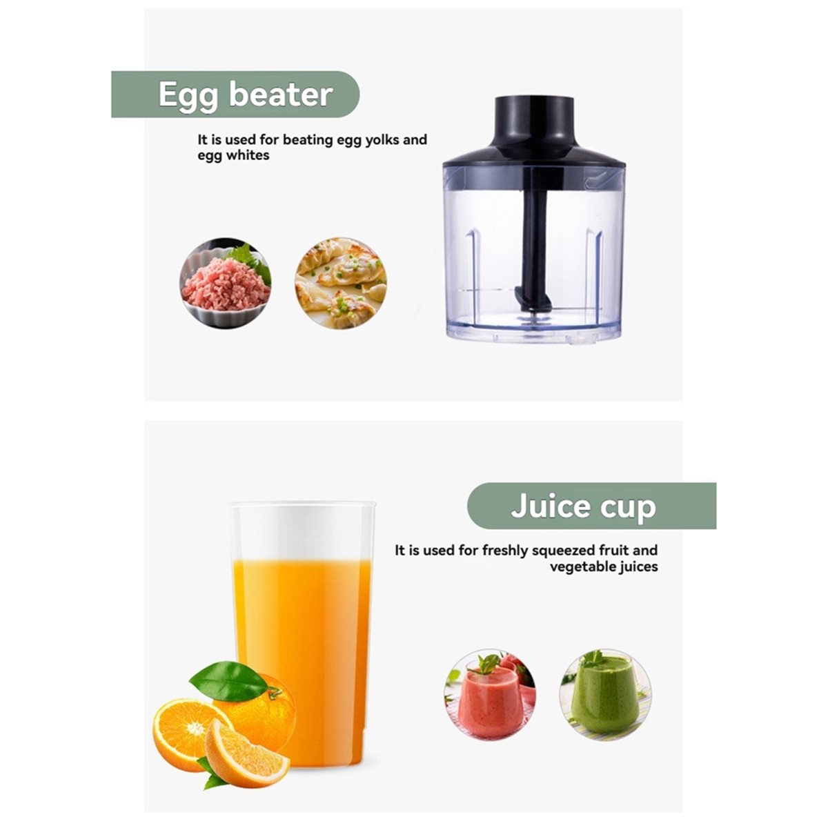 Immersion Hand Blender Set - Frullatore a Immersione Elettrico Wilwill 5