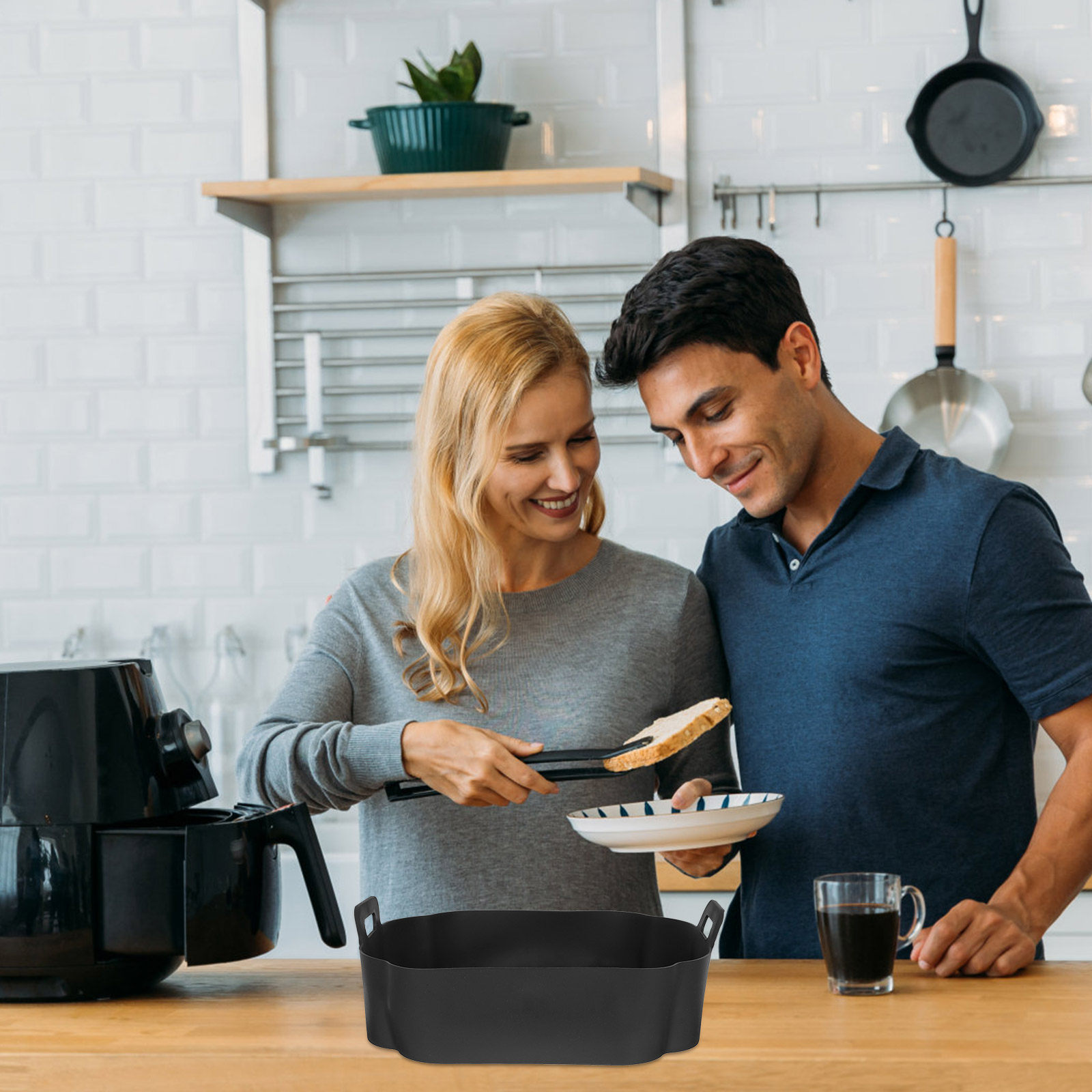 Air Fryer Silicone Pot Liner - Rivestimento in silicone per friggitrice ad