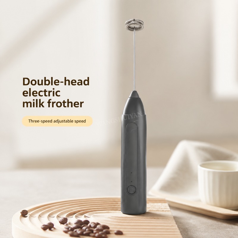 Electric Milk Frother Handheld - Mini Montalatte USB Ricaricabile a 3