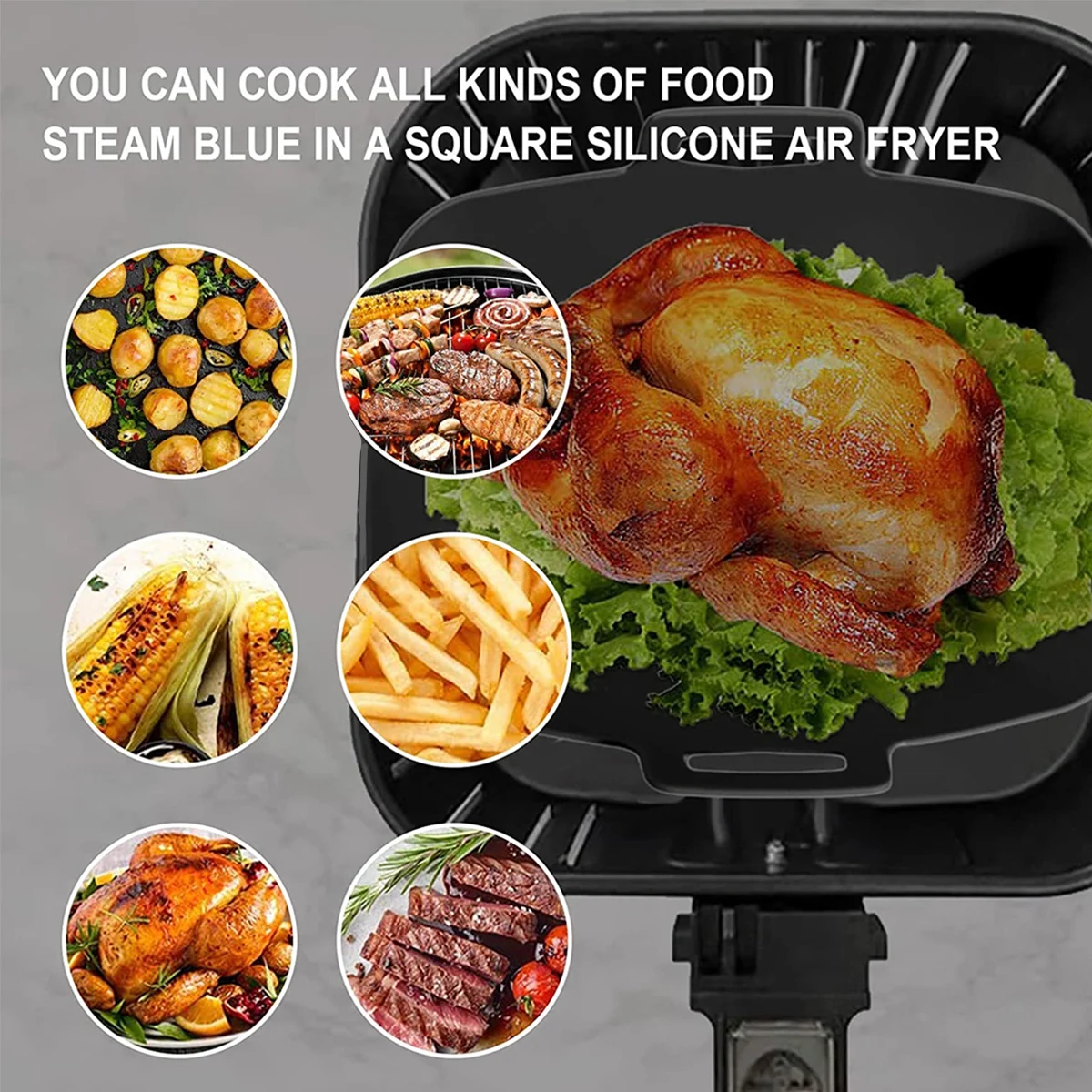 2 pezzi di rivestimento in sil - Air Fryer Silicone Pot Liner recensione e prezzo