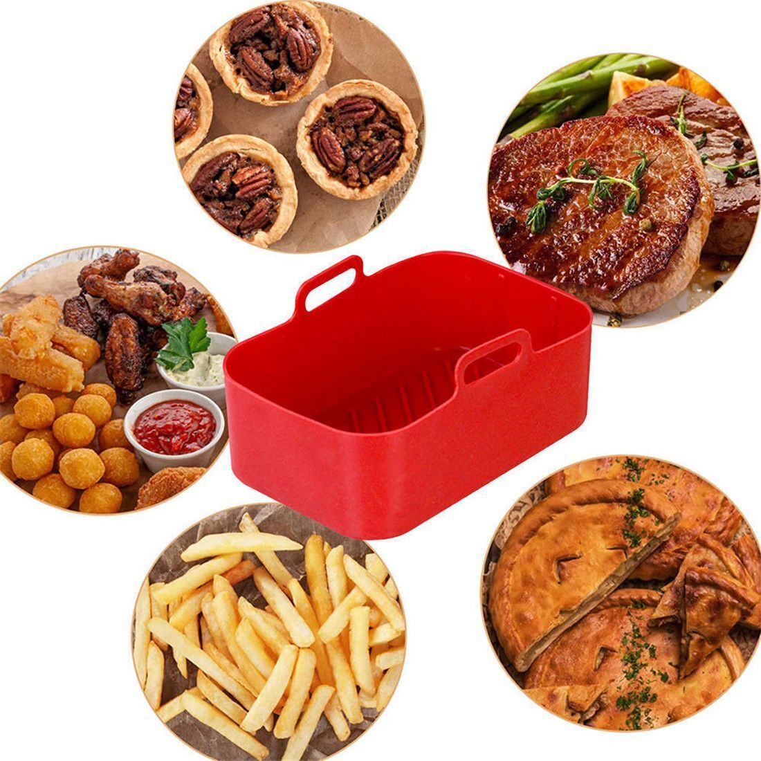 Accessori per friggitrice ad a - Air Fryer Silicone Pot Liner recensione e prezzo