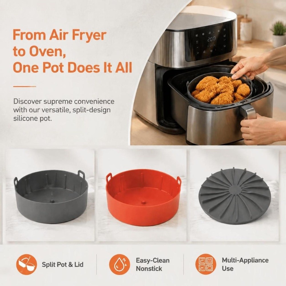 Pentola in Silicone per Friggi - Air Fryer Silicone Pot Liner recensione e prezzo
