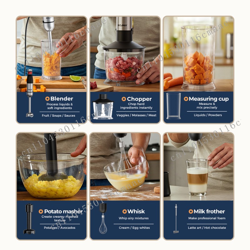 Set Frullatore a Immersione 6- - Immersion Hand Blender Set recensione e prezzo