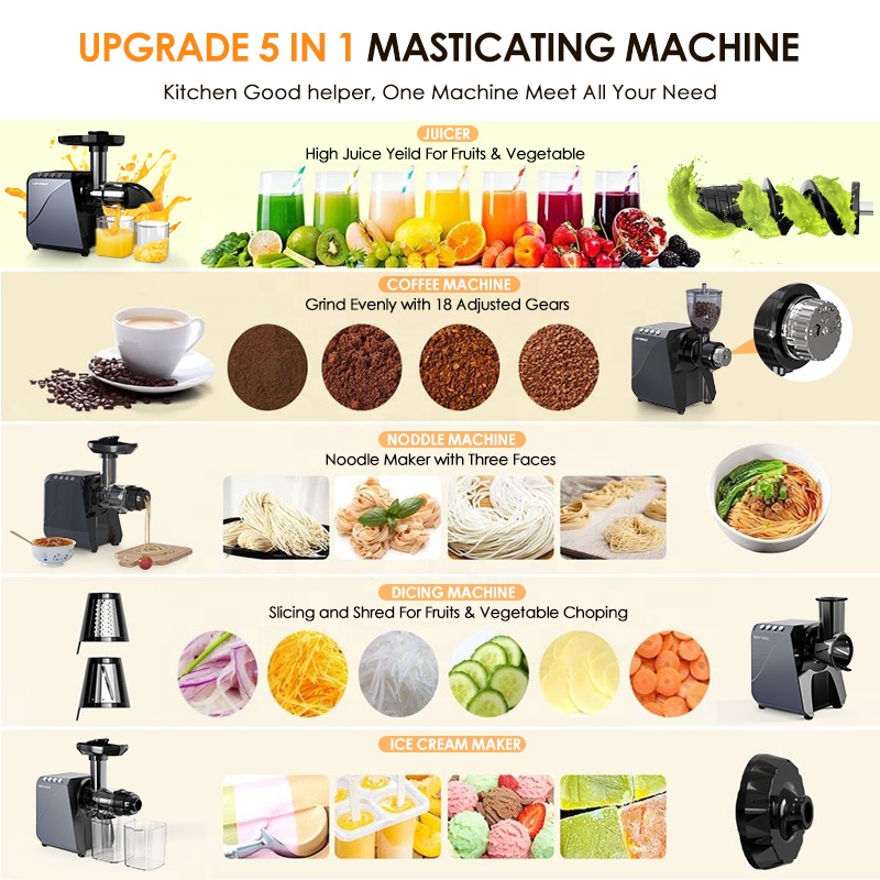 Estrattore di Succo Elettrico  - Electric Slow Juicer Cold Press recensione e prezzo