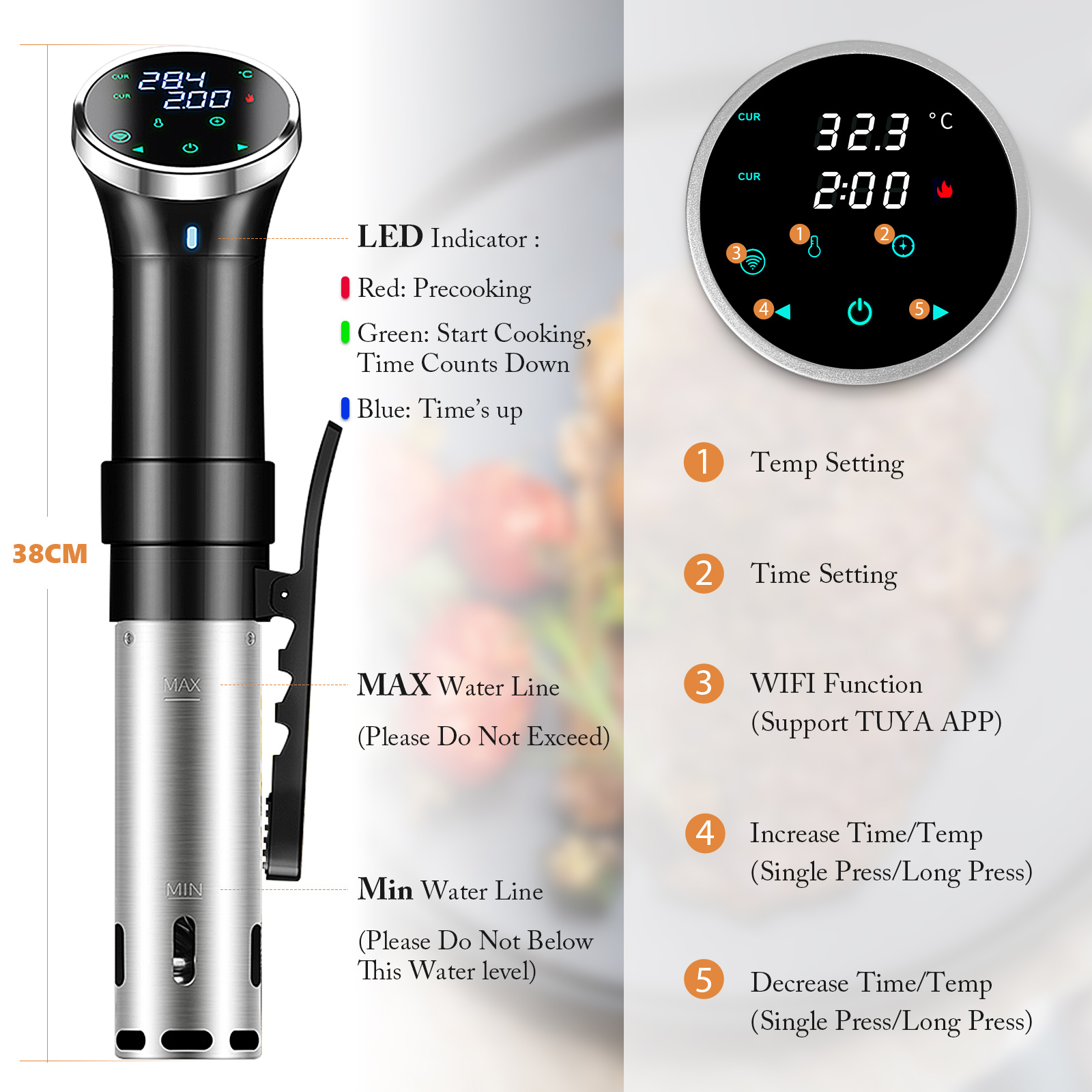 Cuocitore Sous Vide Digitale W - Digital Sous Vide Precision Cooker recensione e prezzo