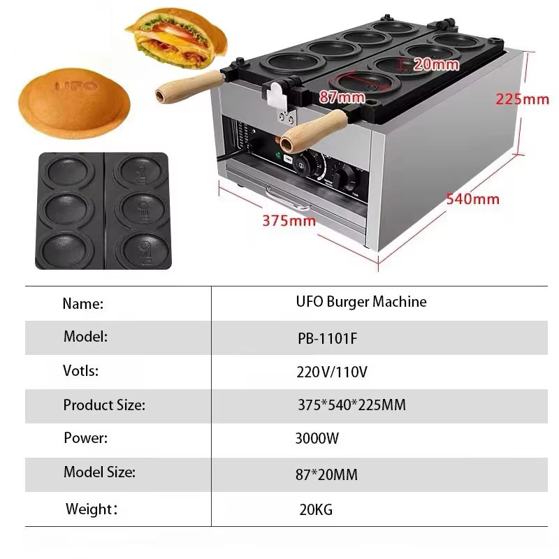 HomeWise Elettrico 4PCS UFO Bu - Mini Waffle Maker Machine recensione e prezzo