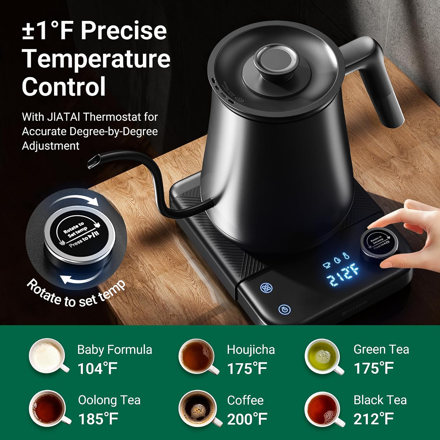 Bollitore elettrico a collo d' - Electric Kettle Temperature Control recensione e prezzo